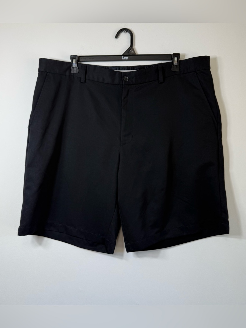 Greg Norman Tasso Elba Mens Black Golf Shorts Size 42 Performance